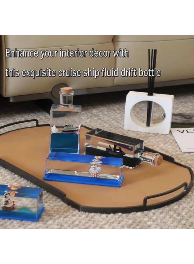 Unsinkable Boat in a Box, Cruise Ship Toy, Fluid Drift Bottle, Model Decoration, Home Decoration Toys Gift (D) - Image 5